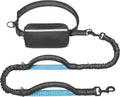 Hands-Free Leash with Removable Zipper Pouch — Black, Large — selected option