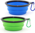 Collapsible Travel Bowls — Blue and Green, Two-Pack — selected option