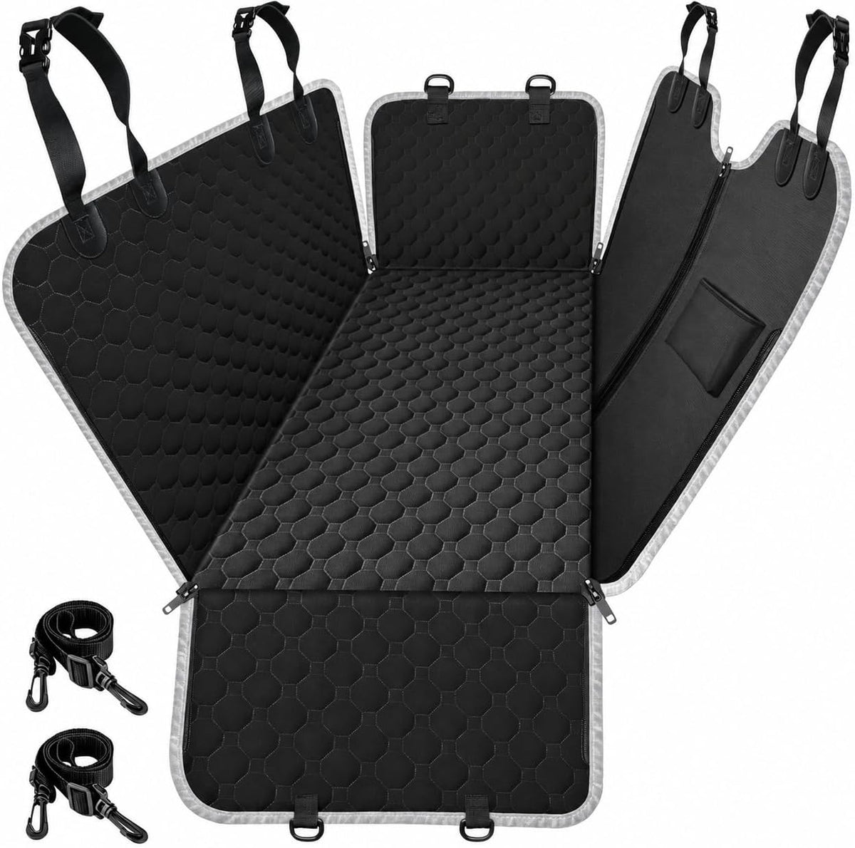 Convertible Rear Seat Hammock — Black, 54 by 55 inches — selected option