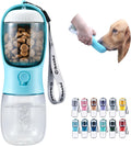Water Bottle with Treat Container — Blue, 10 oz — selected option