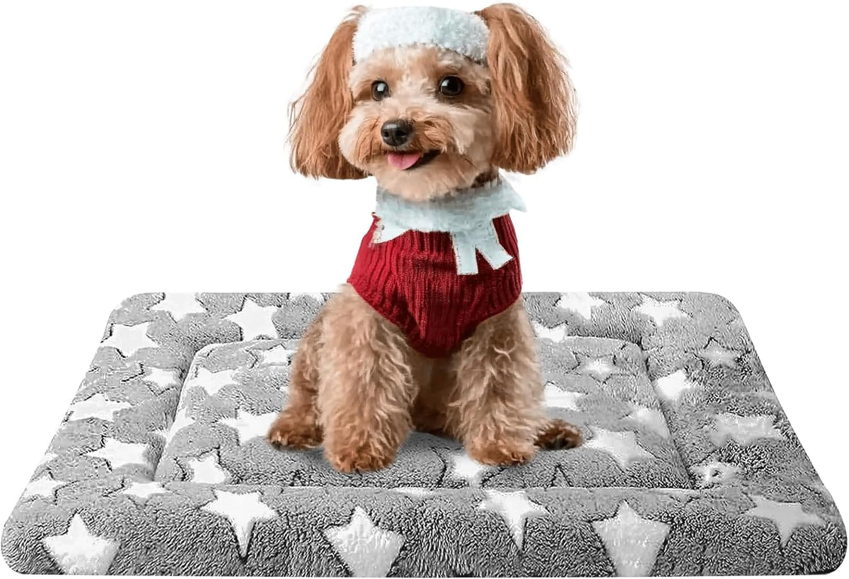 Reversible Crate Mat — Grey Star, 24 by 18 inches — selected option